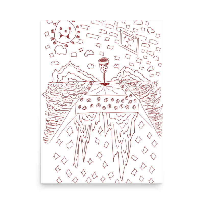 Cup Landscape - Poster